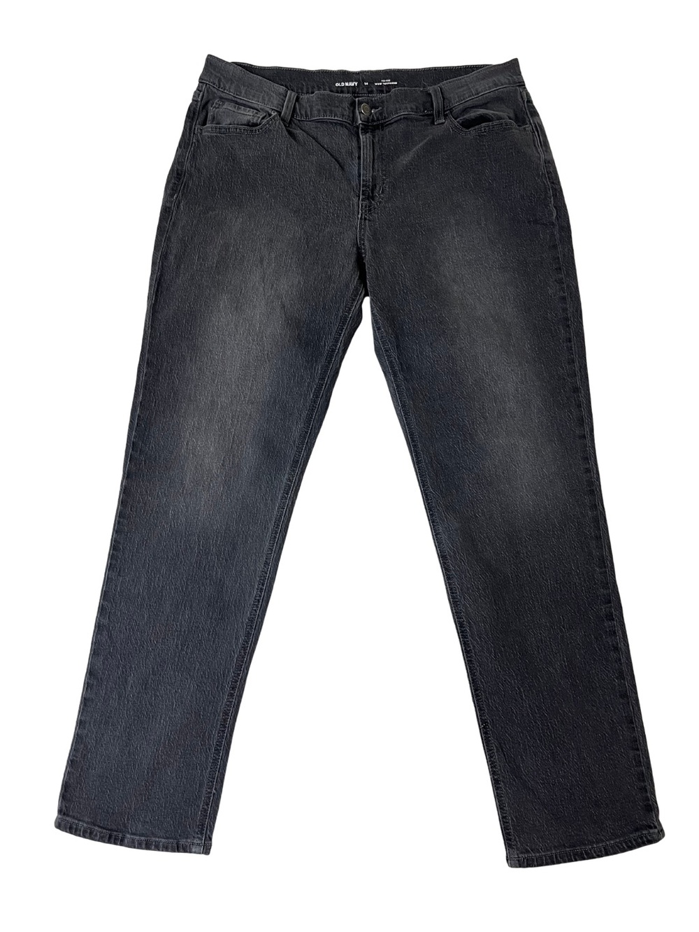 Old Navy Mid Rise Wow Boyfriend Jeans Size 14 Dark Gray Great Condition